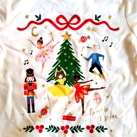 NWT: HOLIDAY TEE "SPARKLE✨️ & SHINE🎄" - Picture 2 of 5